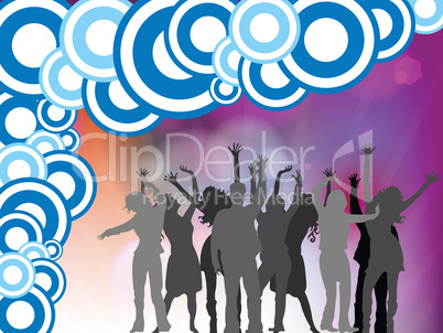 people disco background