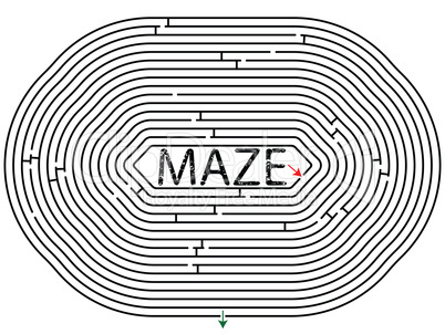 rounded maze