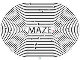rounded maze