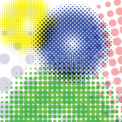 halftone round pattern