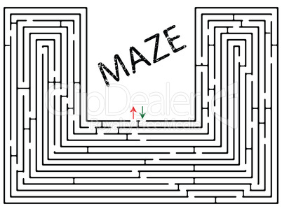 maze against white