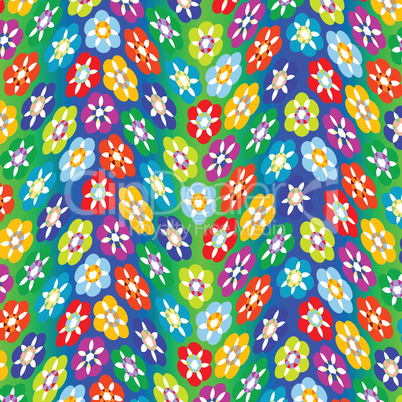 flowers abstract pattern