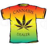 cannabis dealer tshirt