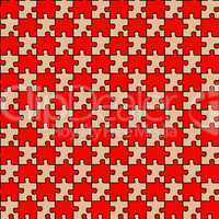 seamless puzzle with red and brown