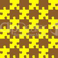 puzzle brown and yellow