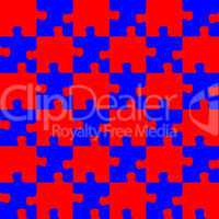 puzzle red and blue