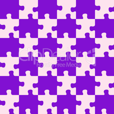puzzle mixed purple colors