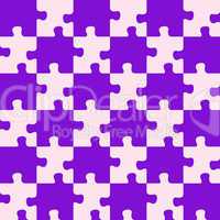 puzzle mixed purple colors