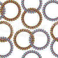 rings seamless pattern