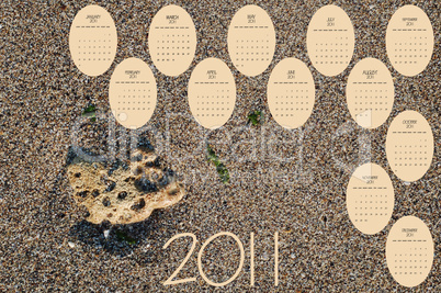 2011 sand calendar