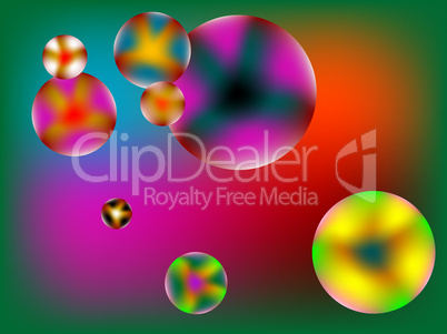 stylized bubbles