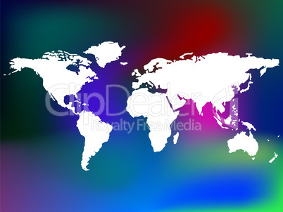 unique abstract background and world map