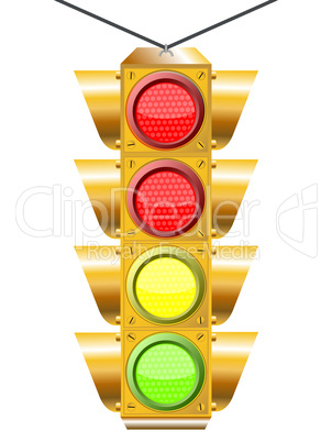 traffic light with four