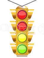 traffic light with four