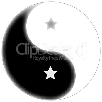 starred yin yang