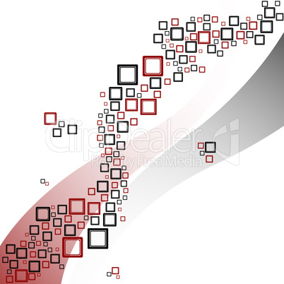 squares and waves pattern