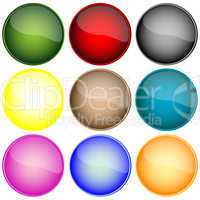 fresh web buttons isolated on white