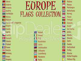 europe flags collection