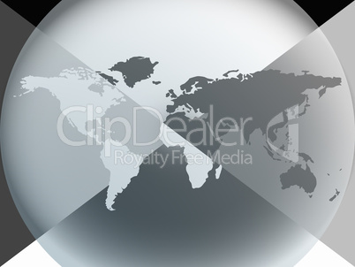 earth globe graphic halo