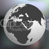 earth globe against abstract background