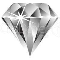 diamond against white