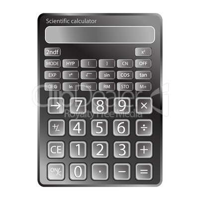 calculator against white