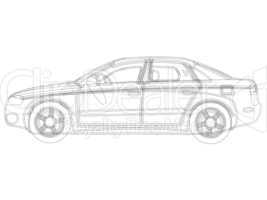 auto sketch vector