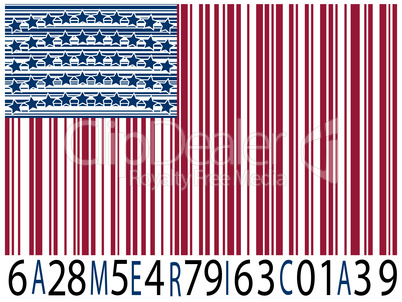 america bar codes flag