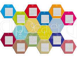 hexagonal calendar 2011