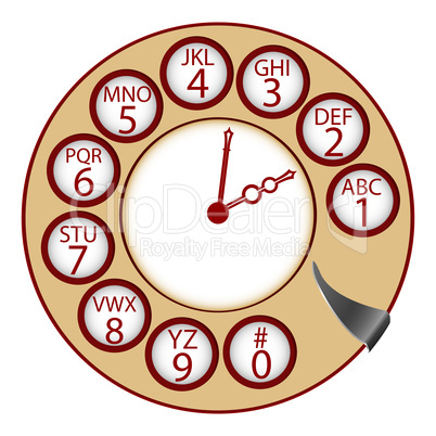 the telephone clock