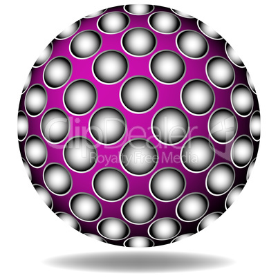 purple abstract sphere