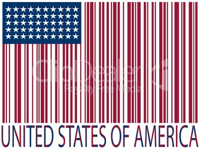 united states bar codes flag