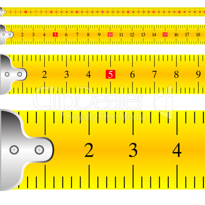 measuring tape focus vector