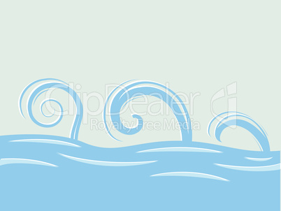 waves over sea
