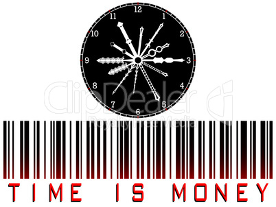time is money bar code