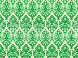 green damask seamless texture