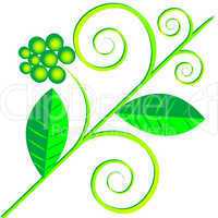 green plant logo