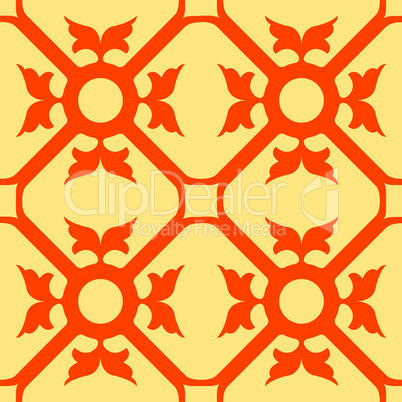 orange flowers seamless texture