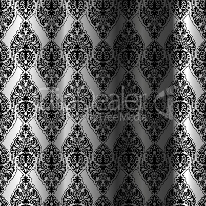 black seamless curtain