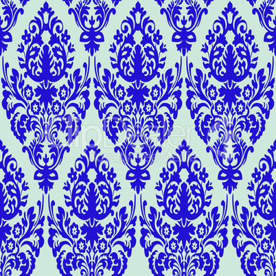 damask blue seamless texture