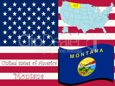 montana state illustration