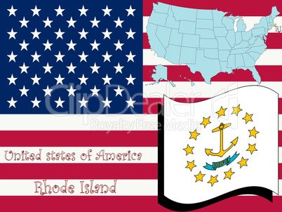 rhode island state illustration
