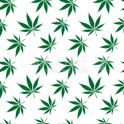 cannabis seamless pattern extended