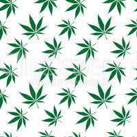 cannabis seamless pattern extended