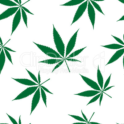 cannabis seamless pattern