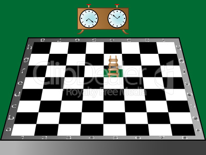 chess, ladder and clock