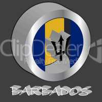 barbados 3d flag