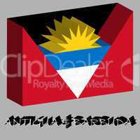 antigua and barbuda 3d flag