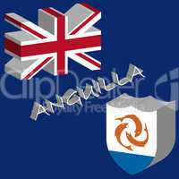 anguilla 3d flag