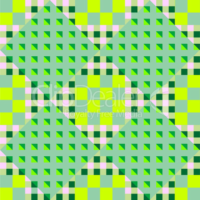 geometric green seamless pattern